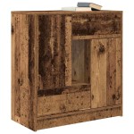vidaXL Bufetă cu sertare și uși Lemn vechi 70,5x34x74,5 cm