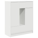 vidaXL Bufetă cu sertare și uși alb 73x31x90 cm