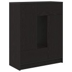 vidaXL Bufetă cu sertare și uși Stejar negru 73x31x90 cm