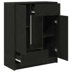 vidaXL Bufetă cu sertare și uși Stejar negru 73x31x90 cm