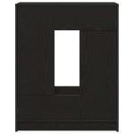 vidaXL Bufetă cu sertare și uși Stejar negru 73x31x90 cm