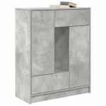 vidaXL Bufetă cu sertare și uși Gri beton 73x31x90 cm