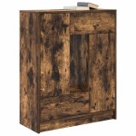 vidaXL Bufetă cu sertare și uși Stejar afumat 73x31x90 cm