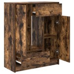 vidaXL Bufetă cu sertare și uși Stejar afumat 73x31x90 cm