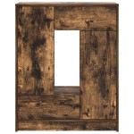 vidaXL Bufetă cu sertare și uși Stejar afumat 73x31x90 cm