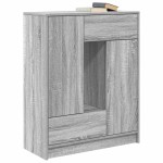 vidaXL Bufetă cu sertare și uși Gri Sonoma 73x31x90 cm