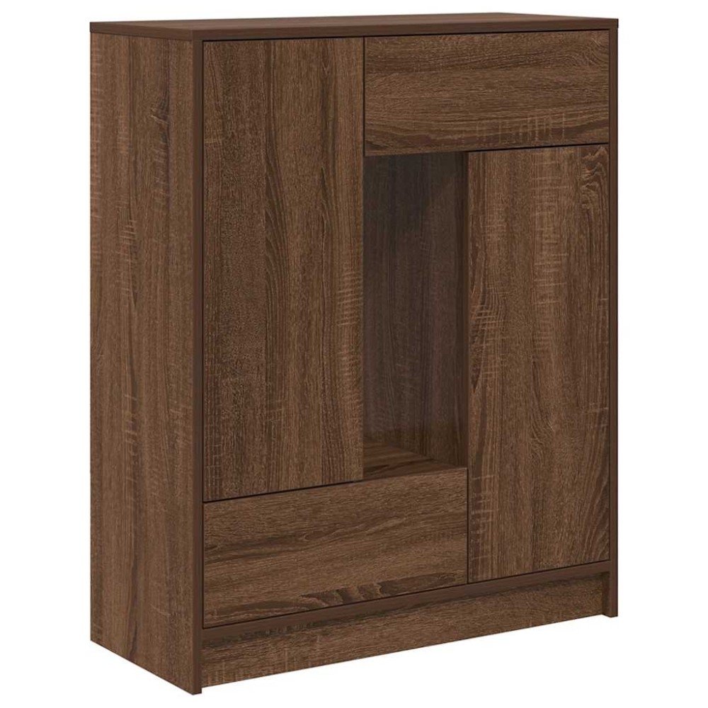 vidaXL Bufetă cu sertare și uși Stejar maro 73x31x90 cm