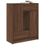 vidaXL Bufetă cu sertare și uși Stejar maro 73x31x90 cm