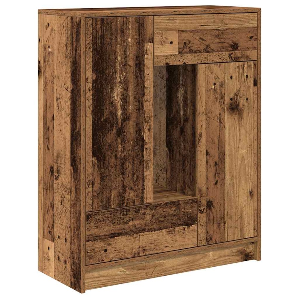 vidaXL Bufetă cu sertare și uși Lemn vechi 73x31x90 cm