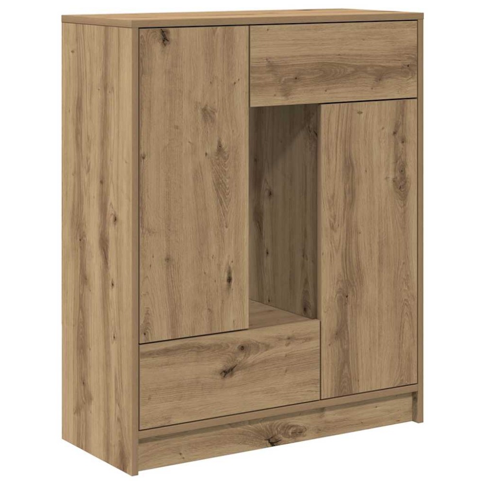vidaXL Bufetă cu sertare și uși Stejar Artisan 73x31x90 cm