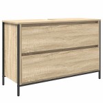 vidaXL Dulap pentru baie cu sertare Stejar Sonoma 90x34,5x60 cm