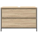 vidaXL Dulap pentru baie cu sertare Stejar Sonoma 90x34,5x60 cm