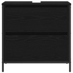vidaXL Dulap pentru baie cu sertare Stejar negru 60x34,5x60 cm