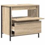 vidaXL Dulap pentru baie cu sertare Stejar Sonoma 60x34,5x60 cm vidaXL Dulap pentru baie cu sertare Stejar Sonoma 60x34,5x60 cm