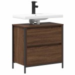 vidaXL Dulap pentru baie cu sertare Stejar maro 60x34,5x60 cm vidaXL Dulap pentru baie cu sertare Stejar maro 60x34,5x60 cm
