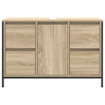vidaXL Dulap pentru chiuvetă cu sertare Stejar Sonoma 90x34,5x60 cm