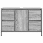 vidaXL Dulap pentru chiuvetă cu sertare Gri Sonoma 90x34,5x60 cm vidaXL Dulap pentru chiuvetă cu sertare Gri Sonoma 90x34,5x60 cm