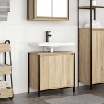 vidaXL Dulap pentru lavoar baie Stejar Sonoma 60x34,5x60 cm vidaXL Dulap pentru lavoar baie Stejar Sonoma 60x34,5x60 cm