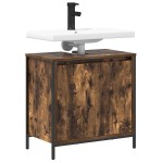 vidaXL Dulap pentru lavoar baie stejar afumat 60x34,5x60 cm vidaXL Dulap pentru lavoar baie stejar afumat 60x34,5x60 cm