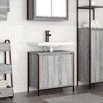 vidaXL Dulap pentru lavoar baie gri Sonoma 60x34,5x60 cm vidaXL Dulap pentru lavoar baie gri Sonoma 60x34,5x60 cm