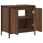 vidaXL Dulap pentru lavoar baie Stejar maro 60x34,5x60 cm vidaXL Dulap pentru lavoar baie Stejar maro 60x34,5x60 cm