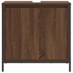 vidaXL Dulap pentru lavoar baie Stejar maro 60x34,5x60 cm vidaXL Dulap pentru lavoar baie Stejar maro 60x34,5x60 cm