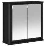 vidaXL Dulap de baie cu oglindă stejar negru 60x21x60 cm vidaXL Dulap de baie cu oglindă stejar negru 60x21x60 cm