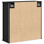 vidaXL Dulap de baie cu oglindă stejar negru 60x21x60 cm vidaXL Dulap de baie cu oglindă stejar negru 60x21x60 cm