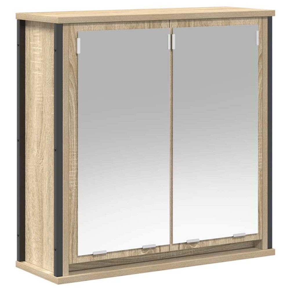 vidaXL Dulap de baie cu oglindă Stejar Sonoma 60x21x60 cm
