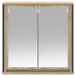 vidaXL Dulap de baie cu oglindă Stejar Sonoma 60x21x60 cm vidaXL Dulap de baie cu oglindă Stejar Sonoma 60x21x60 cm