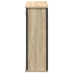 vidaXL Dulap de baie cu oglindă Stejar Sonoma 60x21x60 cm vidaXL Dulap de baie cu oglindă Stejar Sonoma 60x21x60 cm