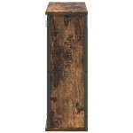 vidaXL Dulap de baie cu oglindă stejar afumat 60x21x60 cm vidaXL Dulap de baie cu oglindă stejar afumat 60x21x60 cm