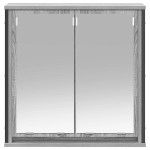 vidaXL Dulap de baie cu oglindă Gri Sonoma 60x21x60 cm vidaXL Dulap de baie cu oglindă Gri Sonoma 60x21x60 cm