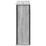 vidaXL Dulap de baie cu oglindă Gri Sonoma 60x21x60 cm vidaXL Dulap de baie cu oglindă Gri Sonoma 60x21x60 cm