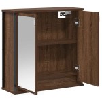 vidaXL Dulap de baie cu oglindă stejar maro 60x21x60 cm