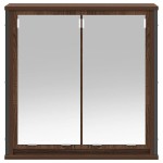 vidaXL Dulap de baie cu oglindă stejar maro 60x21x60 cm