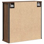 vidaXL Dulap de baie cu oglindă stejar maro 60x21x60 cm