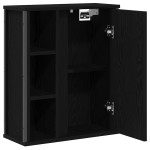 vidaXL Dulap de baie cu oglindă stejar negru 50x21x60 cm vidaXL Dulap de baie cu oglindă stejar negru 50x21x60 cm