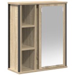 vidaXL Dulap de baie cu oglindă Stejar Sonoma 50x21x60 cm vidaXL Dulap de baie cu oglindă Stejar Sonoma 50x21x60 cm