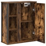 vidaXL Dulap de baie cu oglindă stejar afumat 50x21x60 cm