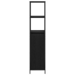 vidaXL Dulap de baie cu rafturi Stejar negru 36x35x165 cm