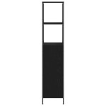 vidaXL Dulap de baie cu rafturi Stejar negru 36x35x165 cm