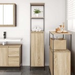 vidaXL Dulap de baie cu rafturi Stejar Sonoma 36x35x165 cm