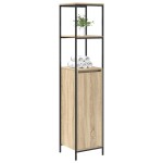vidaXL Dulap de baie cu rafturi Stejar Sonoma 36x35x165 cm