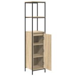 vidaXL Dulap de baie cu rafturi Stejar Sonoma 36x35x165 cm