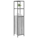 vidaXL Dulap de baie cu rafturi Gri Sonoma 36x35x165 cm