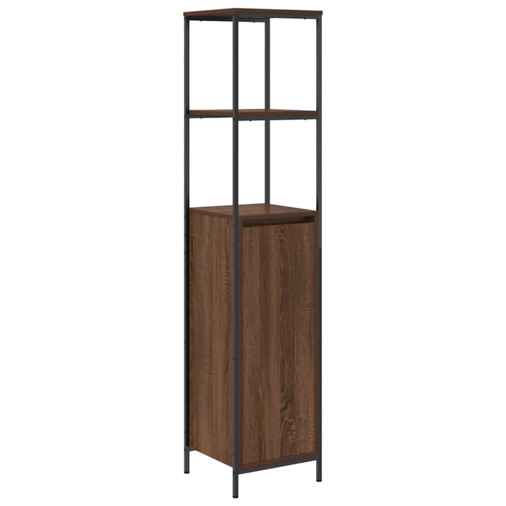 vidaXL Dulap de baie cu rafturi Stejar maro 36x35x165 cm