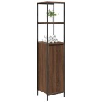 vidaXL Dulap de baie cu rafturi Stejar maro 36x35x165 cm