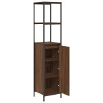 vidaXL Dulap de baie cu rafturi Stejar maro 36x35x165 cm