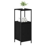 vidaXL Dulap de baie cu rafturi Stejar negru 36x35x95 cm